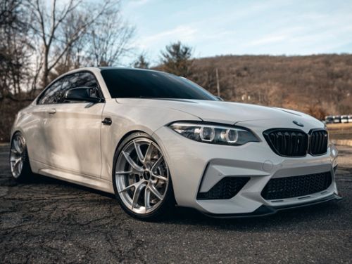 White BMW M2 - VS-5RS in Brushed Clear