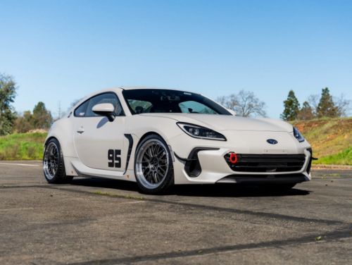 White Subaru BRZ - ML-10RT in Machined Lip Anthracite