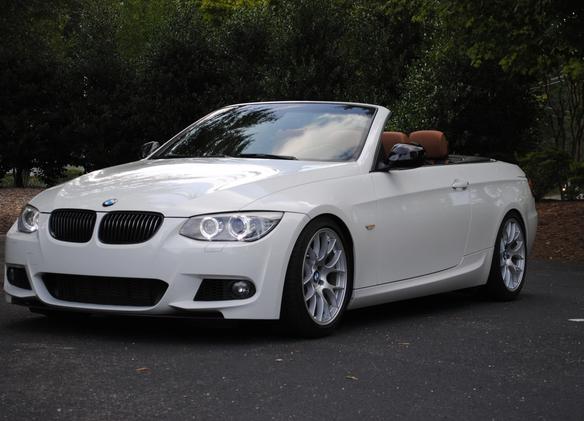 BMW E93 Convertible 3 Series with 18" EC-7 in Race Silver