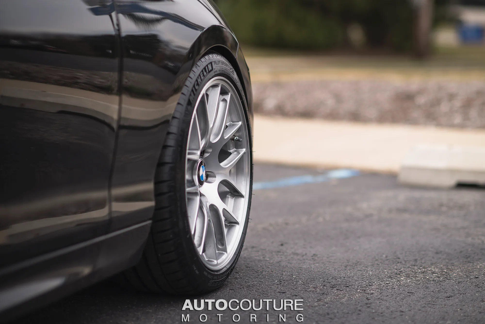Black 7r Rims BMW F22 Coupe 2 Series with 18