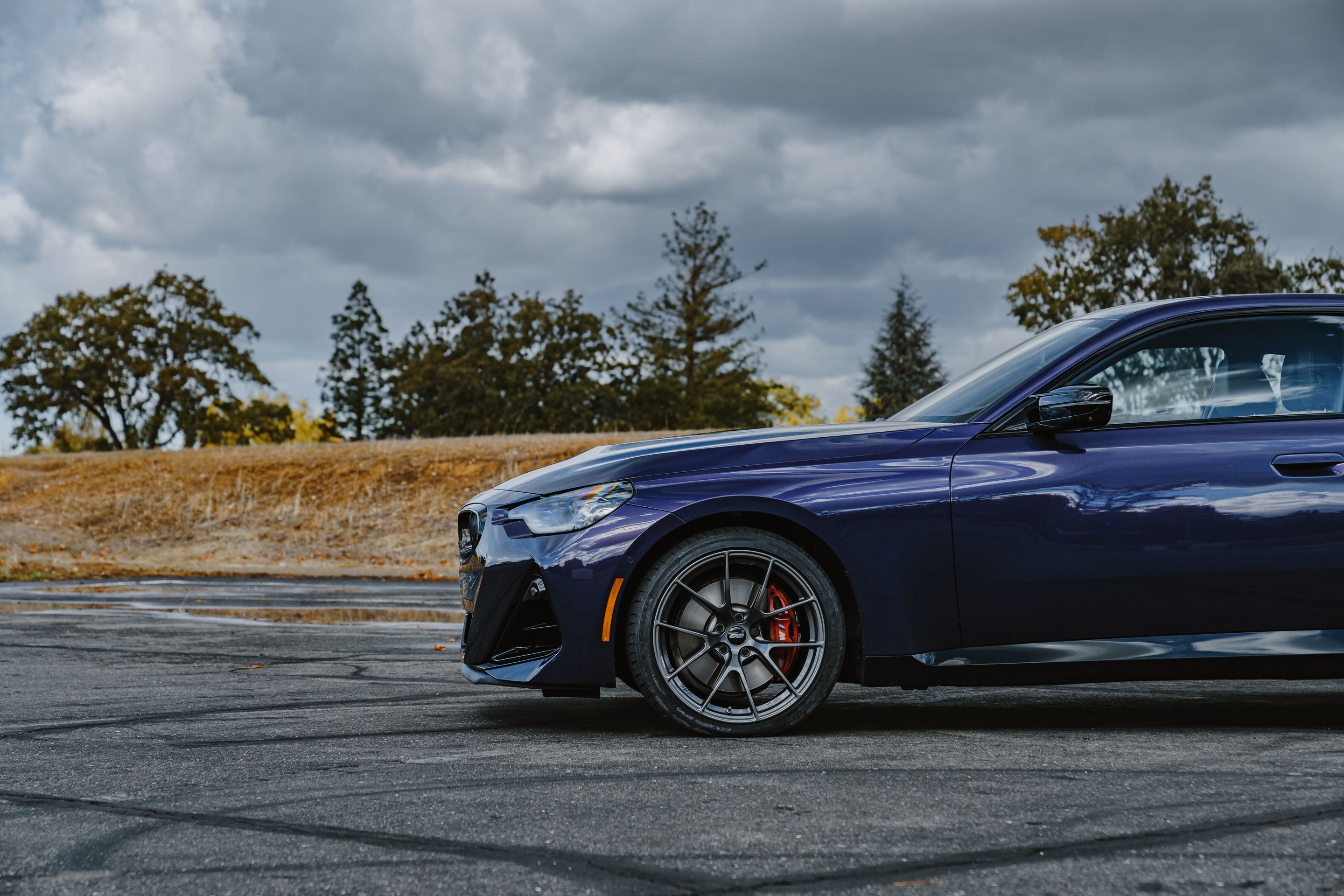 Purple BMW G42 2 Series with 19" VS-5RS Apex wheels in Anthracite