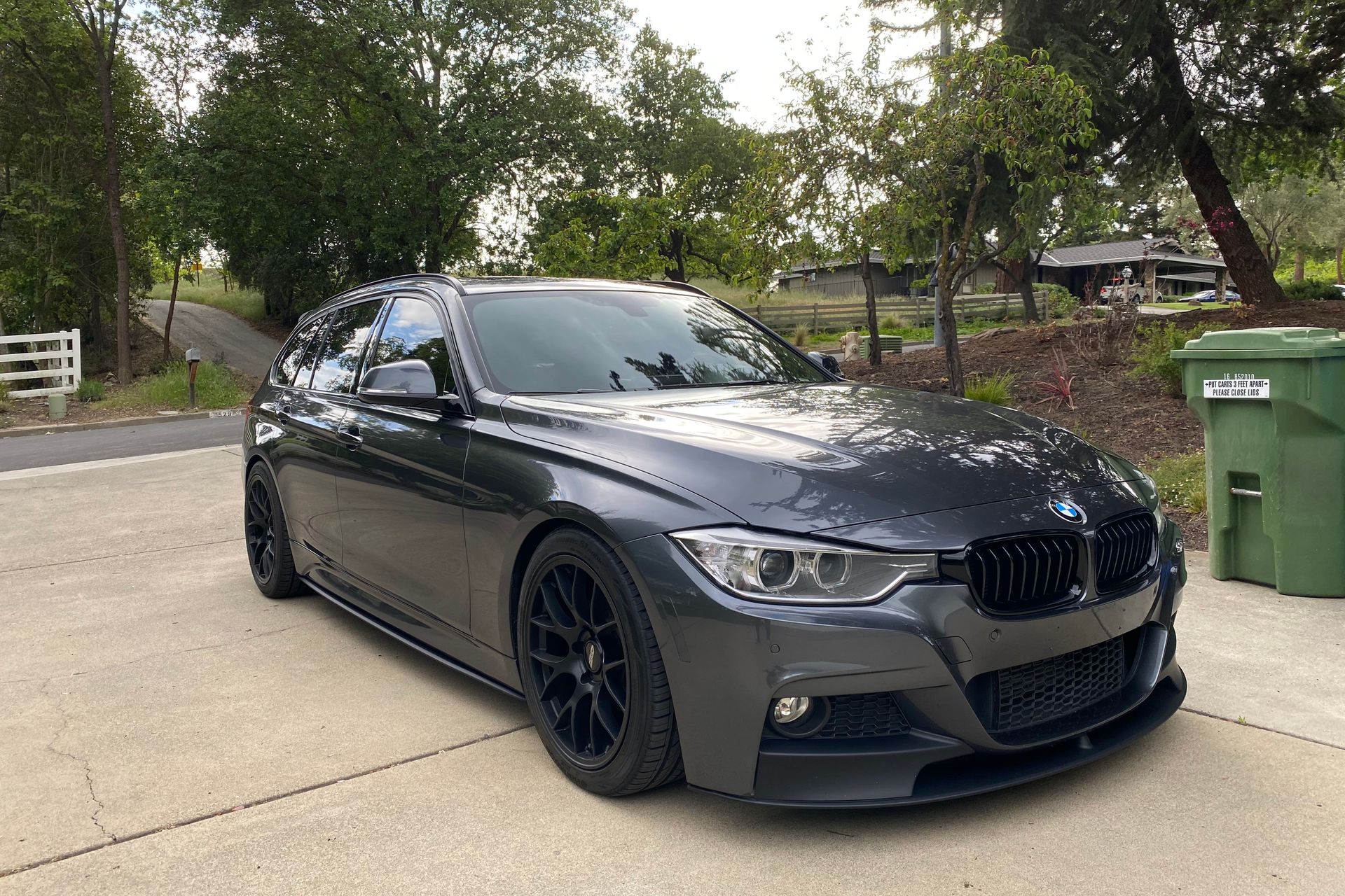 BMW F31 Wagon 3 Series with 18 EC-7 in Satin Black on BMW F30 F31 F34 -  Apex Album