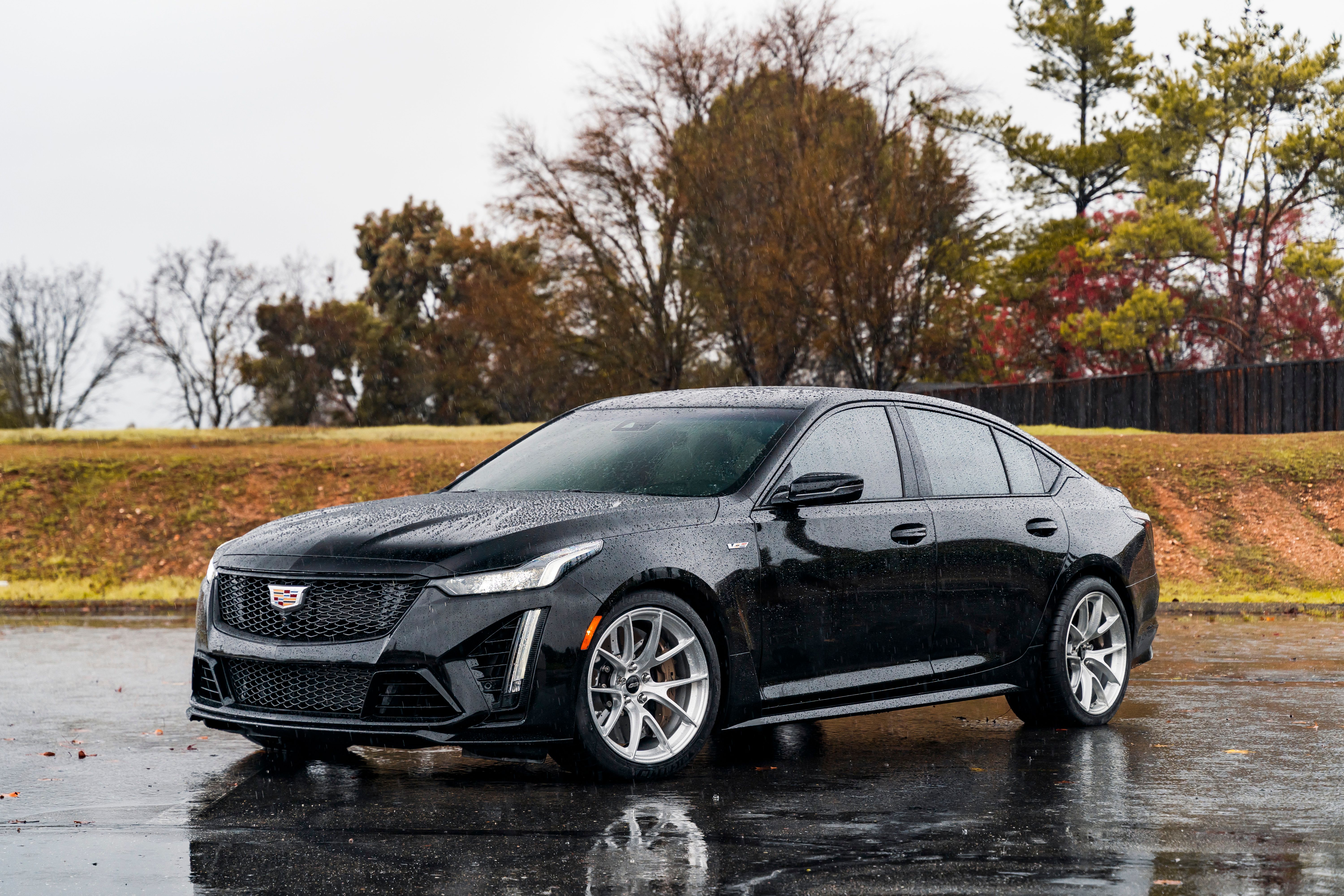 Black Cadillac CT5-V Blackwing - VS-5RS in Brushed Clear