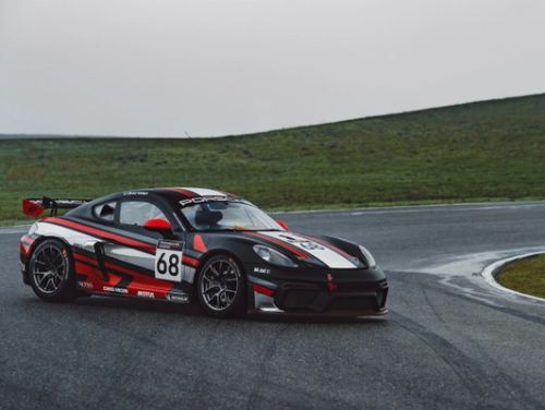 Black Porsche Cayman - VS-5RE in Anthracite