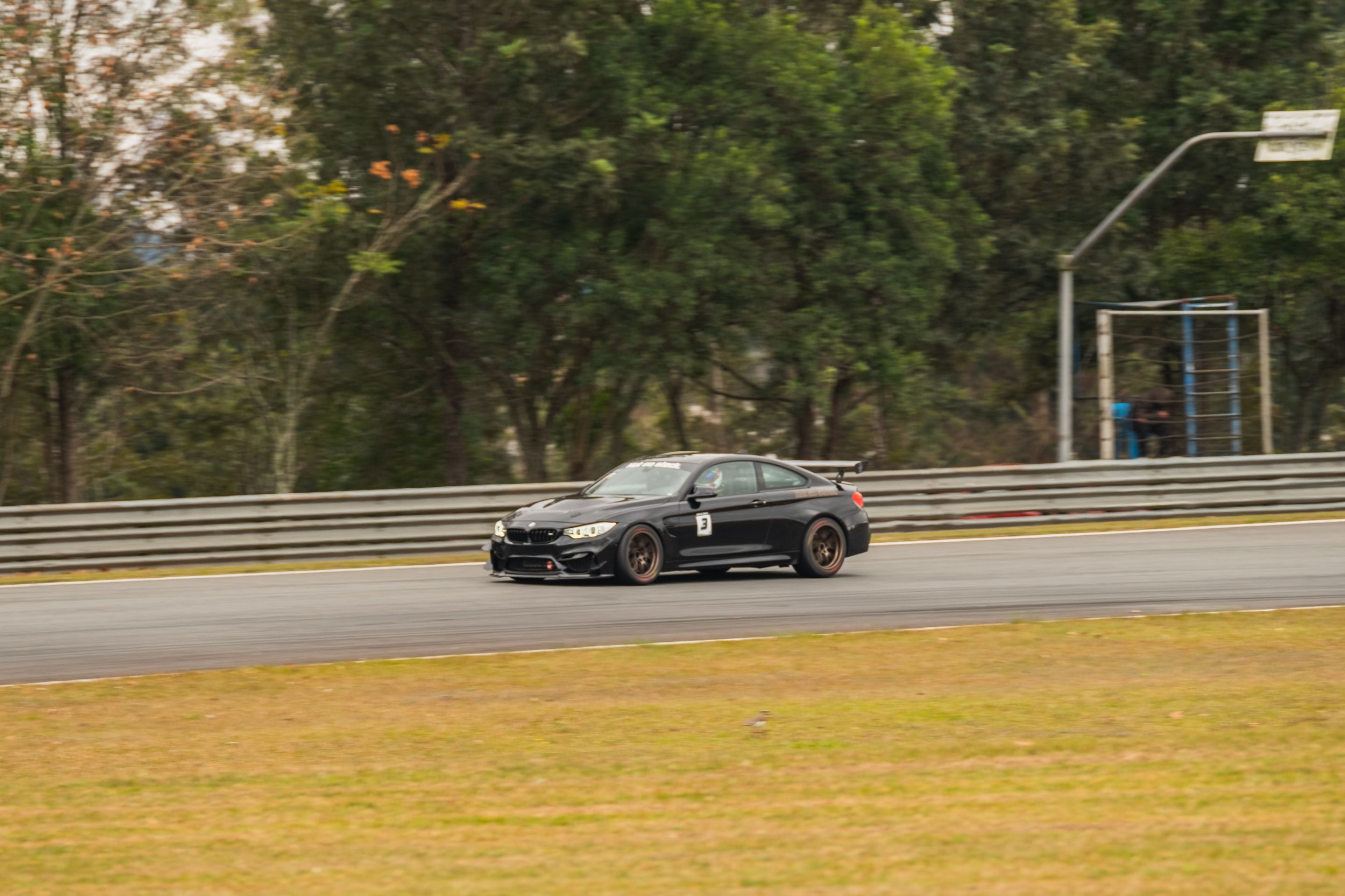 Black BMW F82 Coupe M4 with 18" FL-5 Apex wheels in Custom Finish