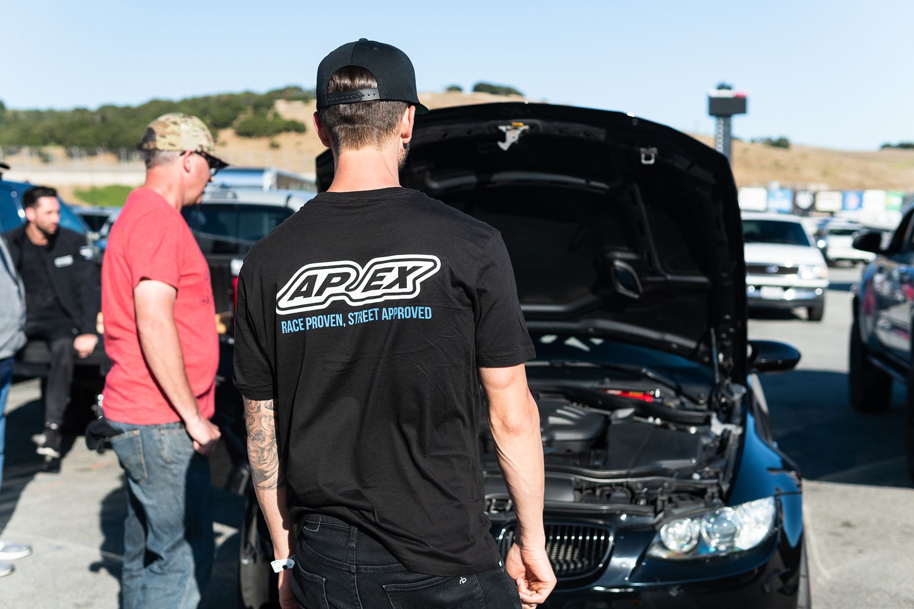 White Porsche 911 996 GT2 with 20" FL-5 Apex wheels in Brushed Clear