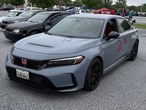 Grey Honda Civic Type-R - VS-5 in Satin Black