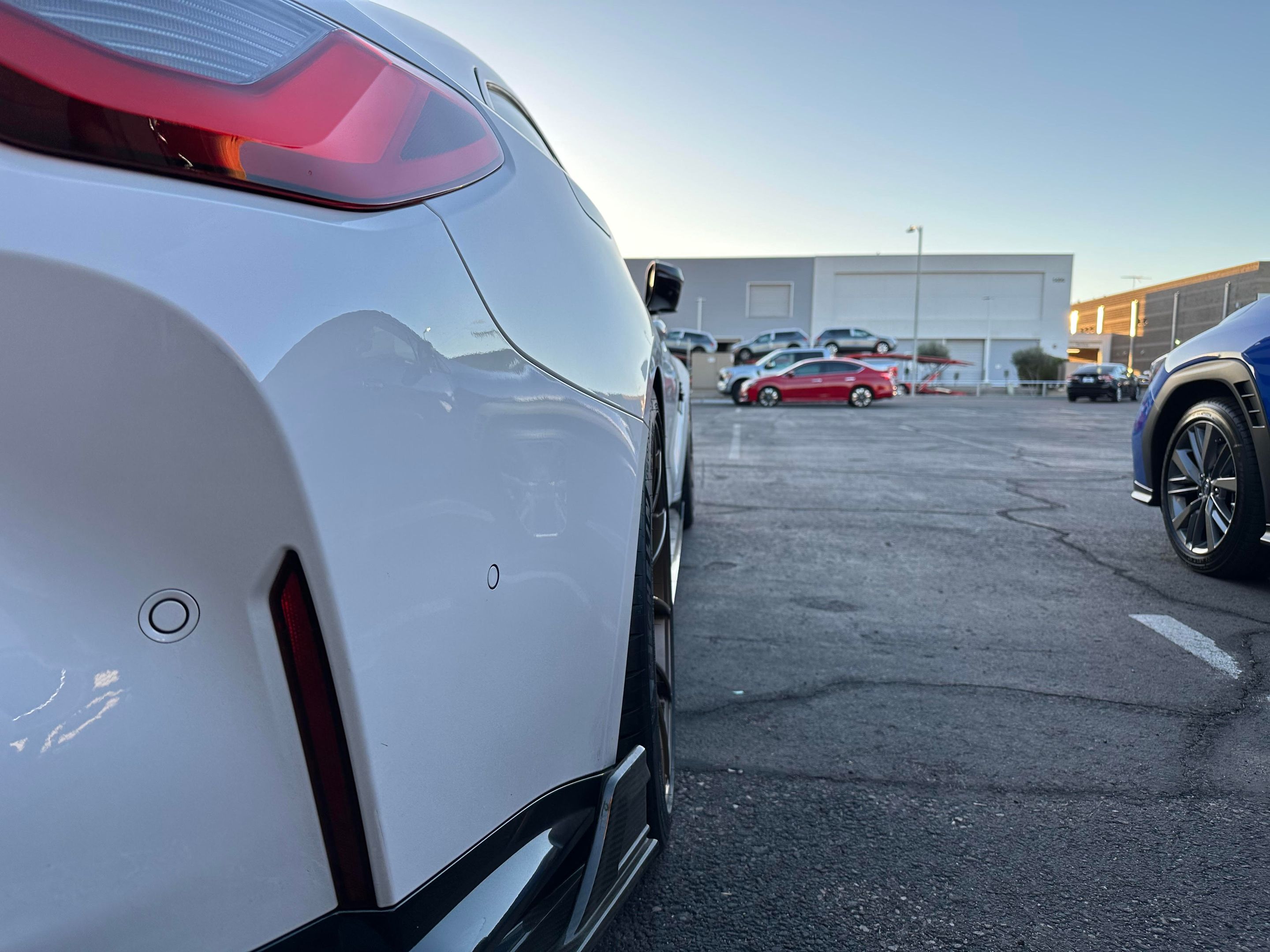 White BMW G82 Coupe M4 with 20" VS-5RS Apex wheels in Satin Bronze