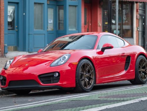Red Porsche Cayman - VS-5RS in Satin Bronze