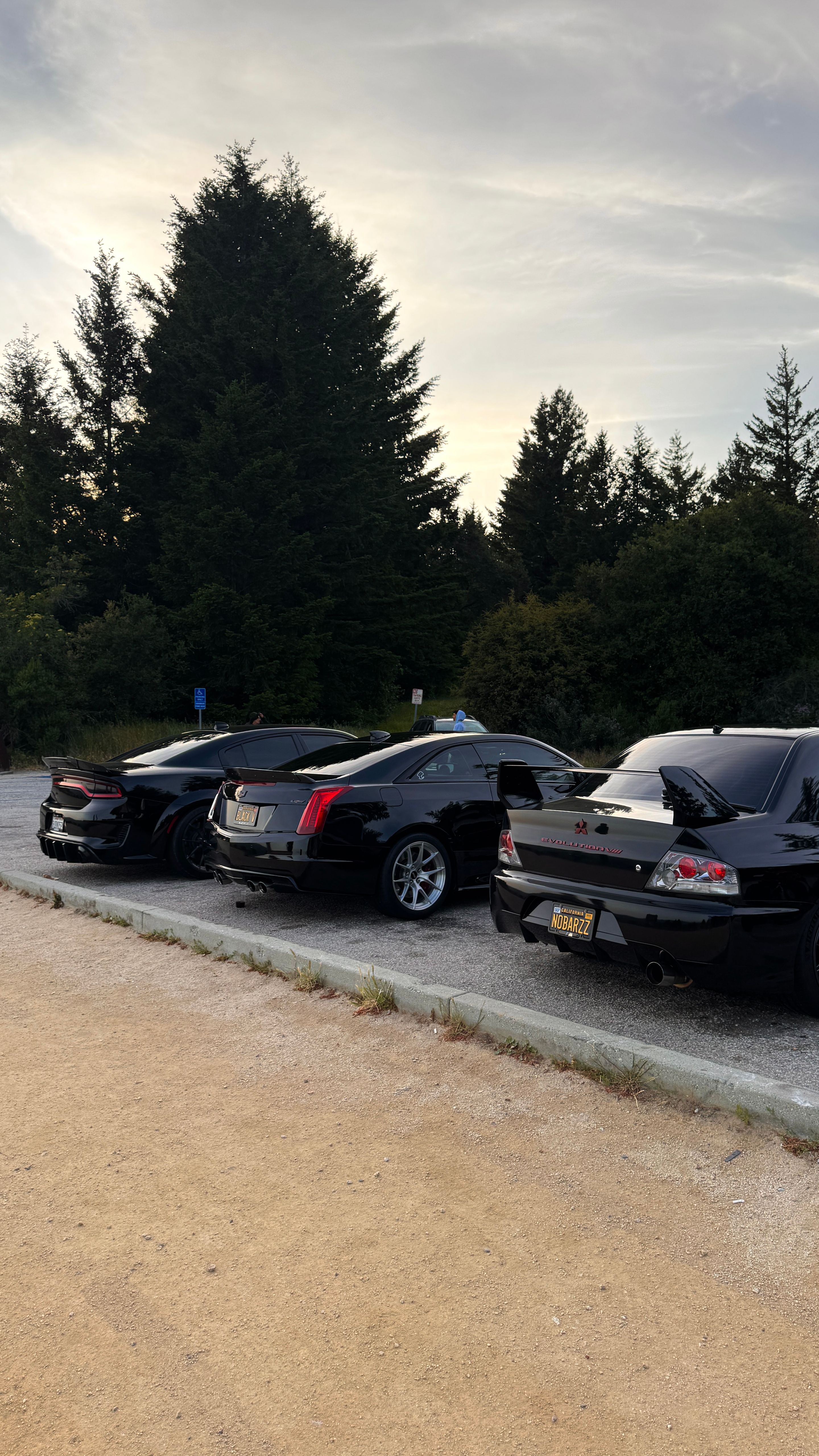 Black Cadillac ATS-V with 18" VS-5RS Apex wheels in Brushed Clear