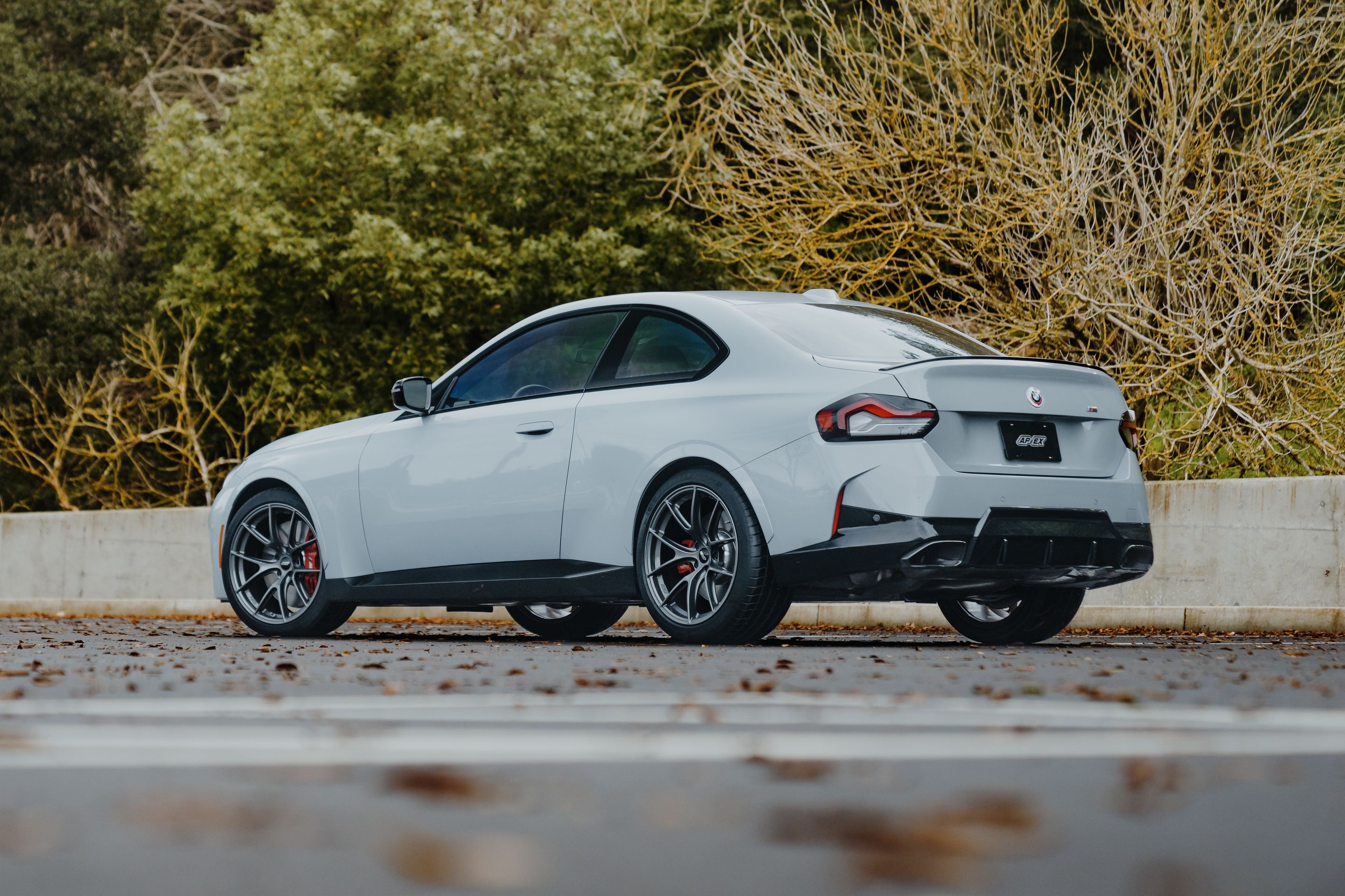 Grey BMW G42 2 Series with 19" VS-5RS Apex wheels in Anthracite