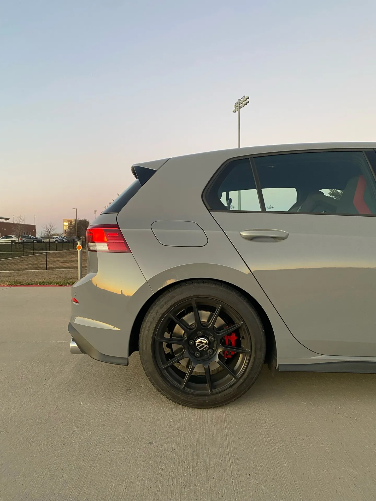 VW MK8 Golf With 17 SM 10 Wheels In Satin Black
