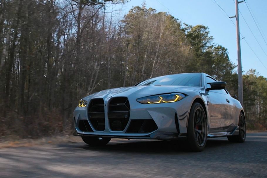 Grey BMW G82 Coupe M4 with 19" VS-5RS Apex wheels in Anthracite