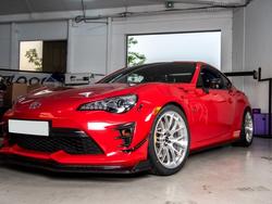 Red Toyota 86 - EC-7R in Brushed Clear
