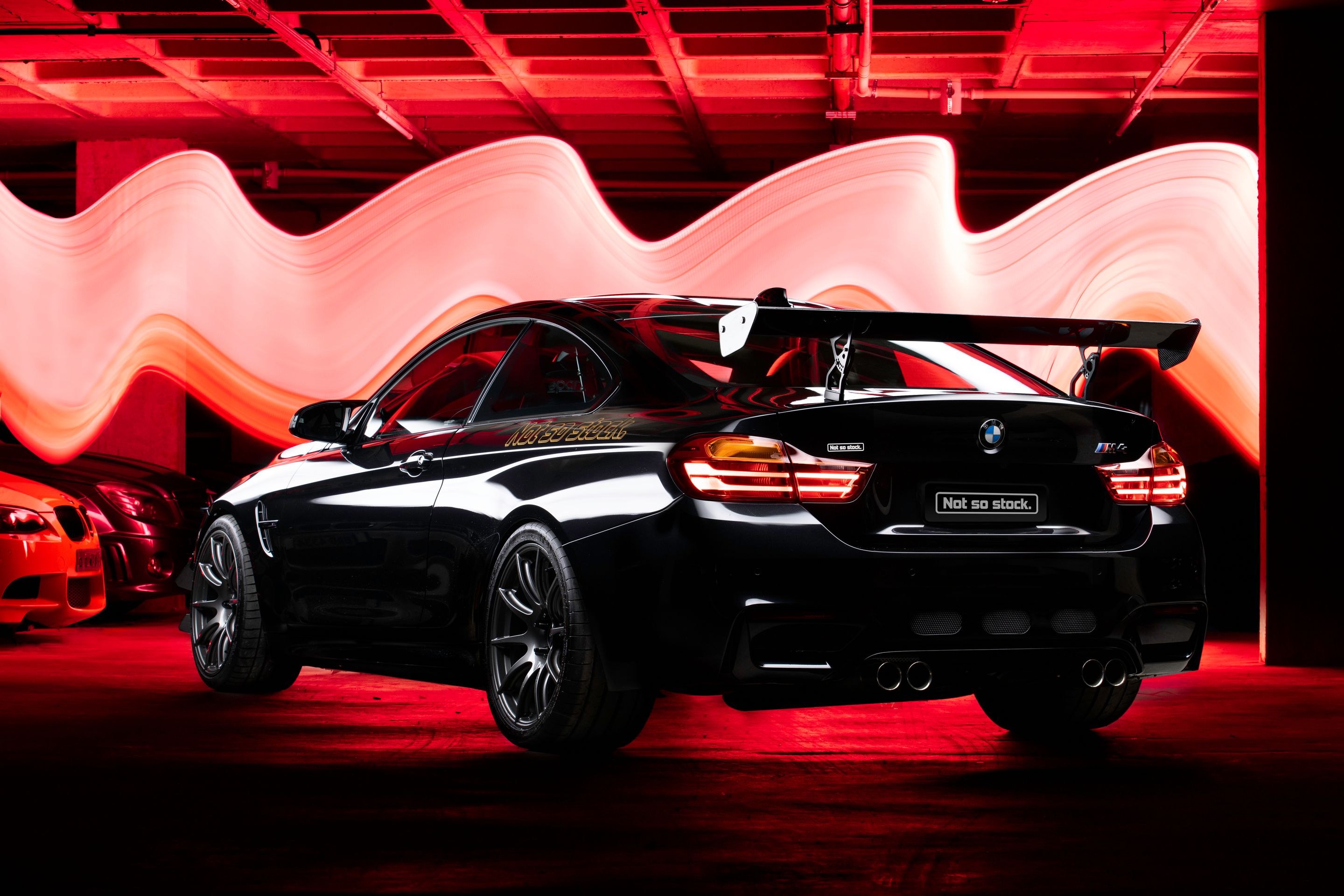 Black BMW F82 Coupe M4 with 19" SM-10 Apex wheels in Anthracite