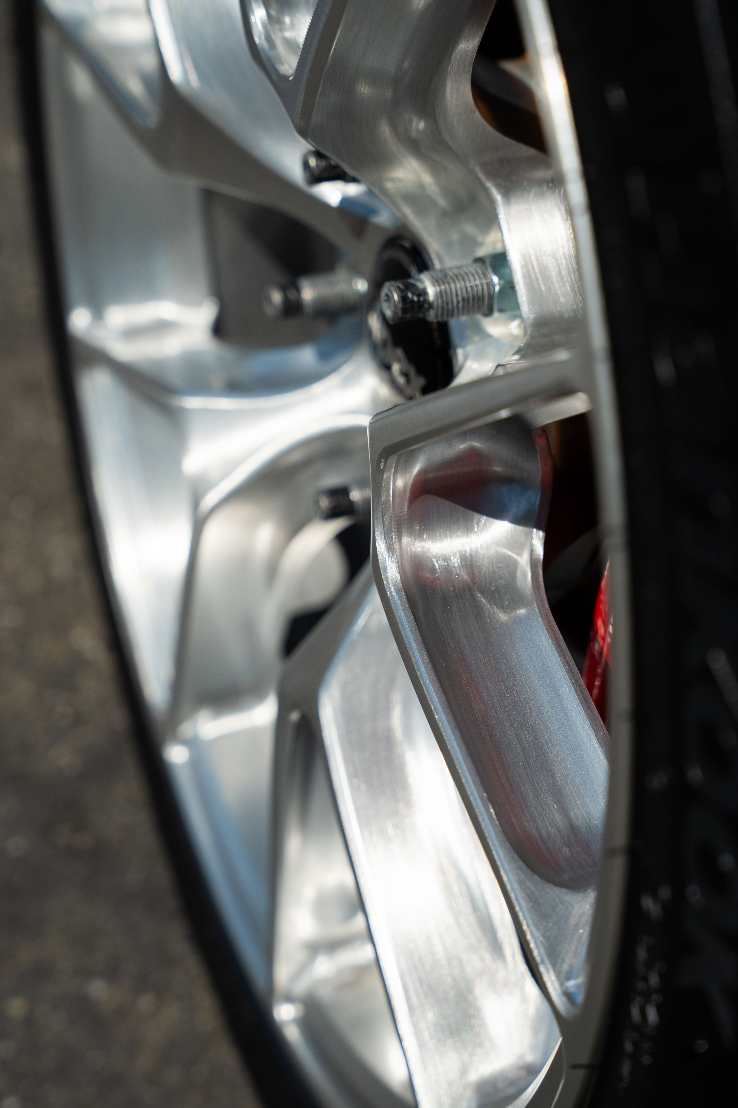 Green VW MK7 GTI with 17" VS-5RS Apex wheels in Brushed Clear