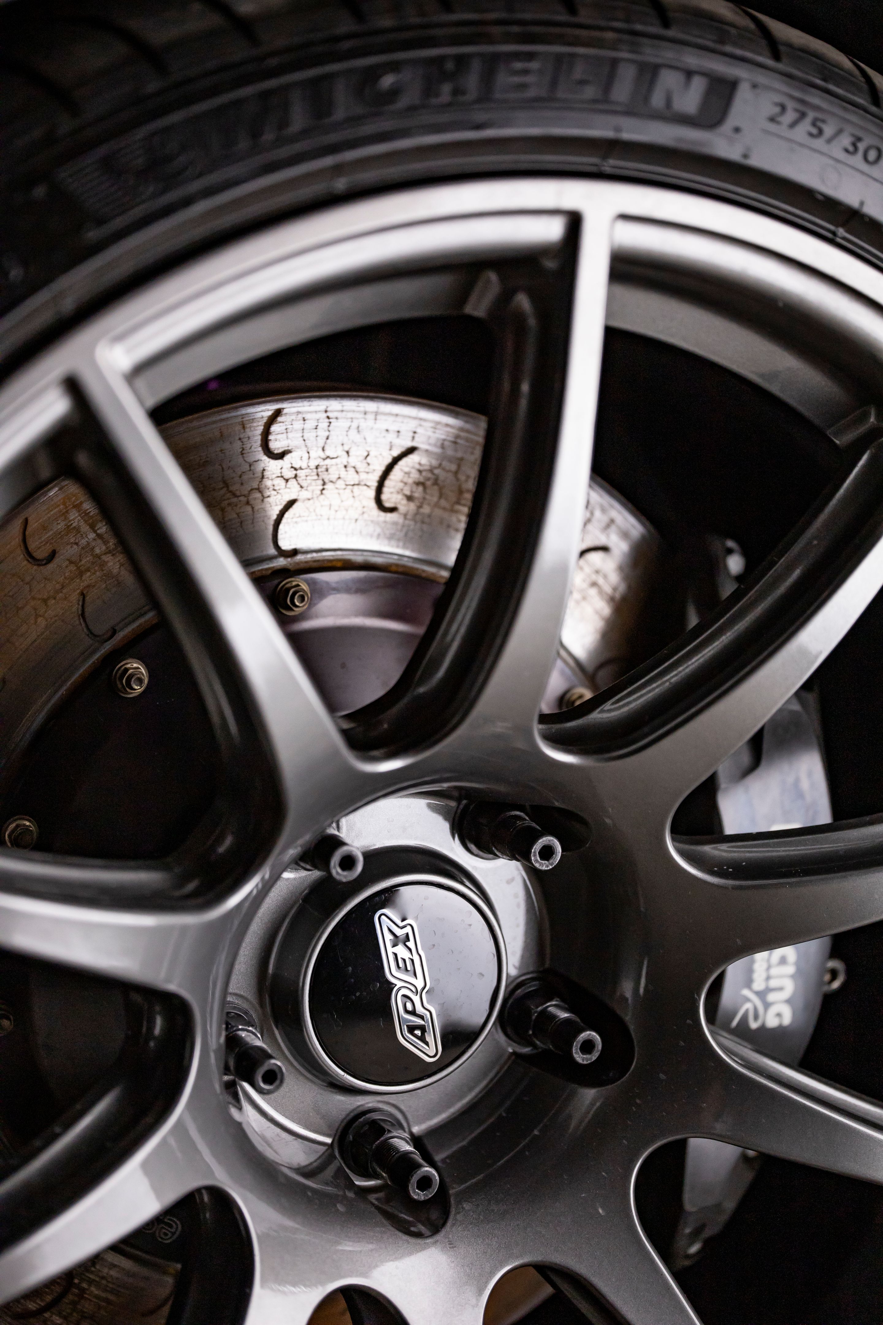 Black BMW F82 Coupe M4 with 19" SM-10 Apex wheels in Anthracite