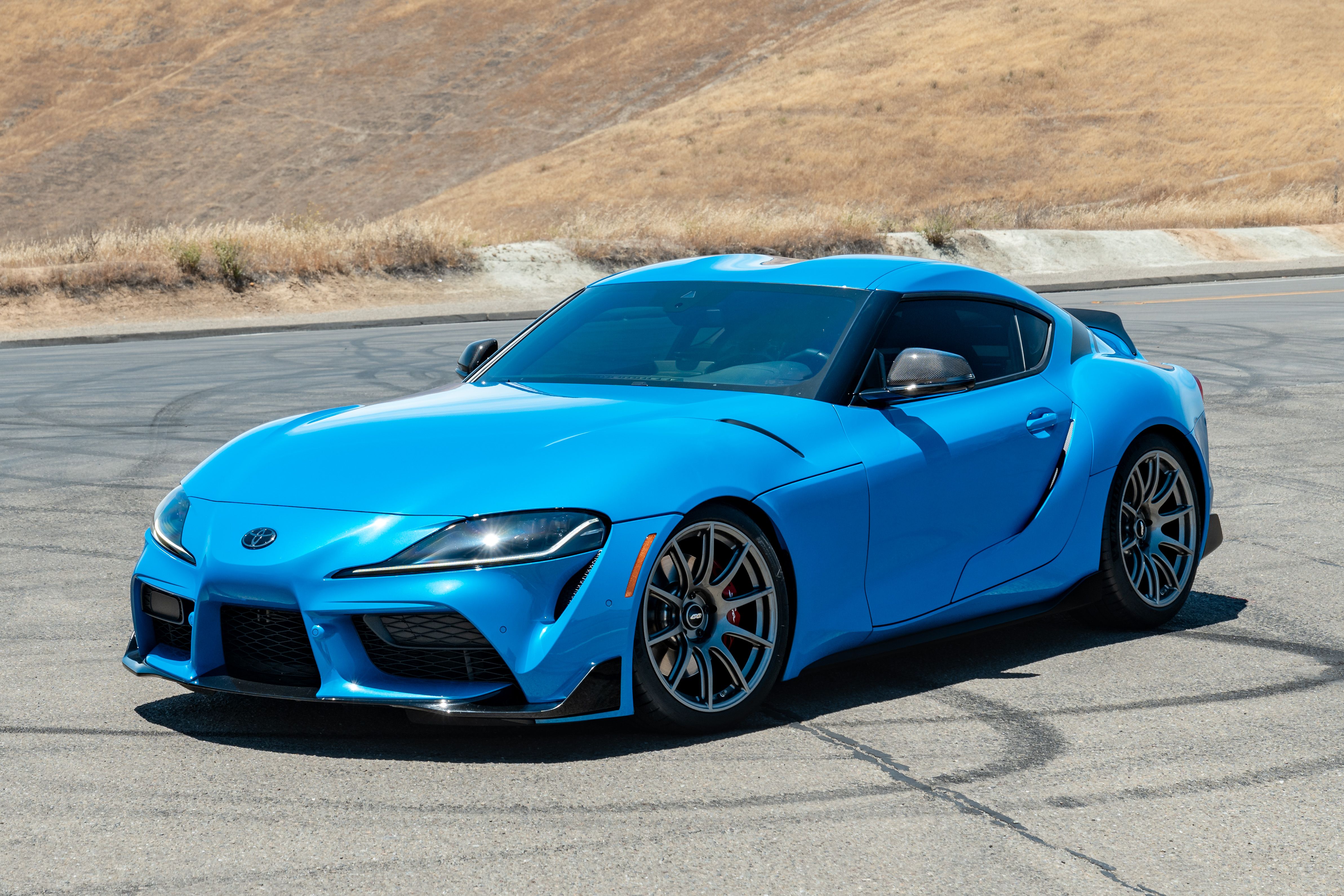 Blue Toyota Supra - SM-10 in Anthracite