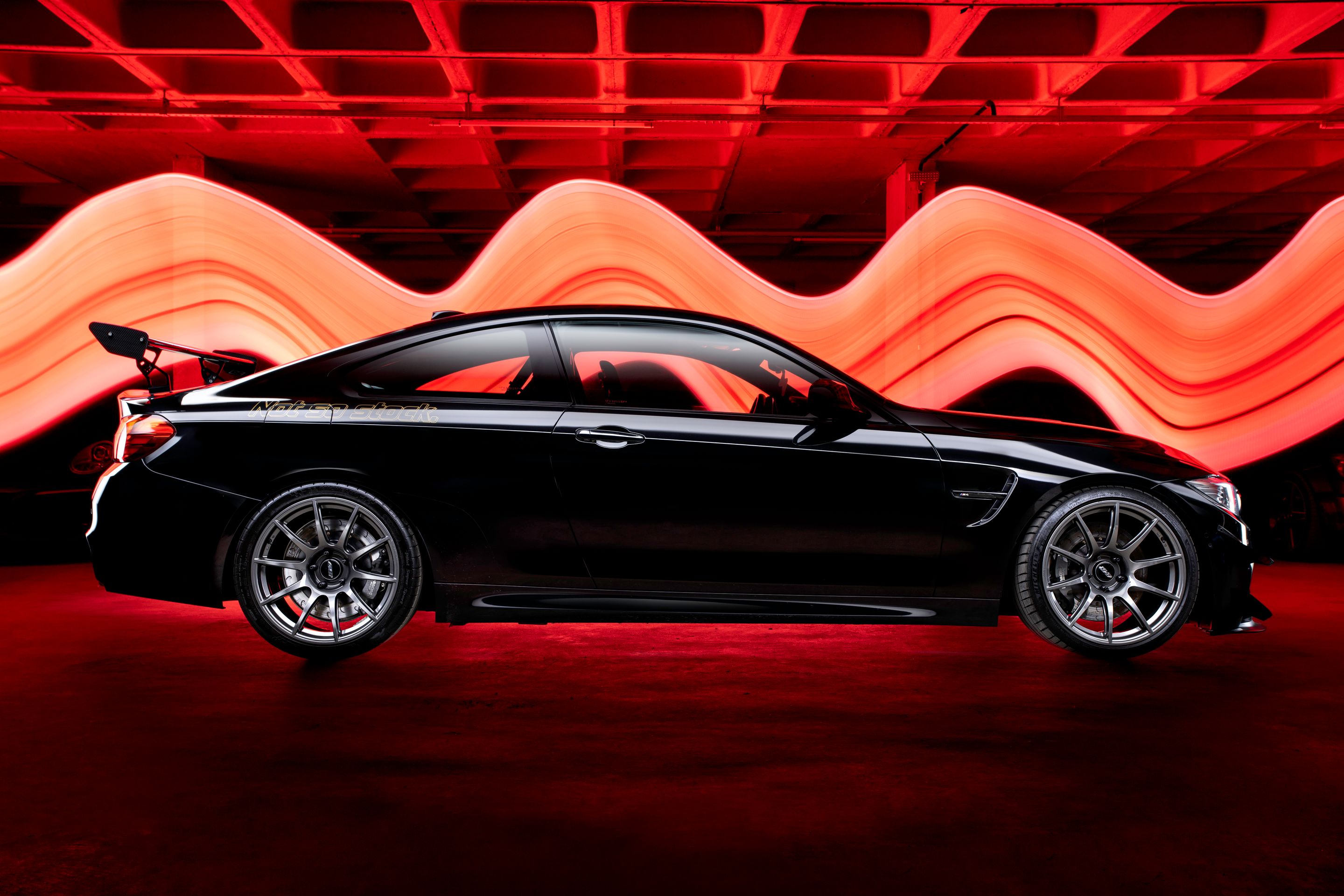 Black BMW F82 Coupe M4 with 19" SM-10 Apex wheels in Anthracite