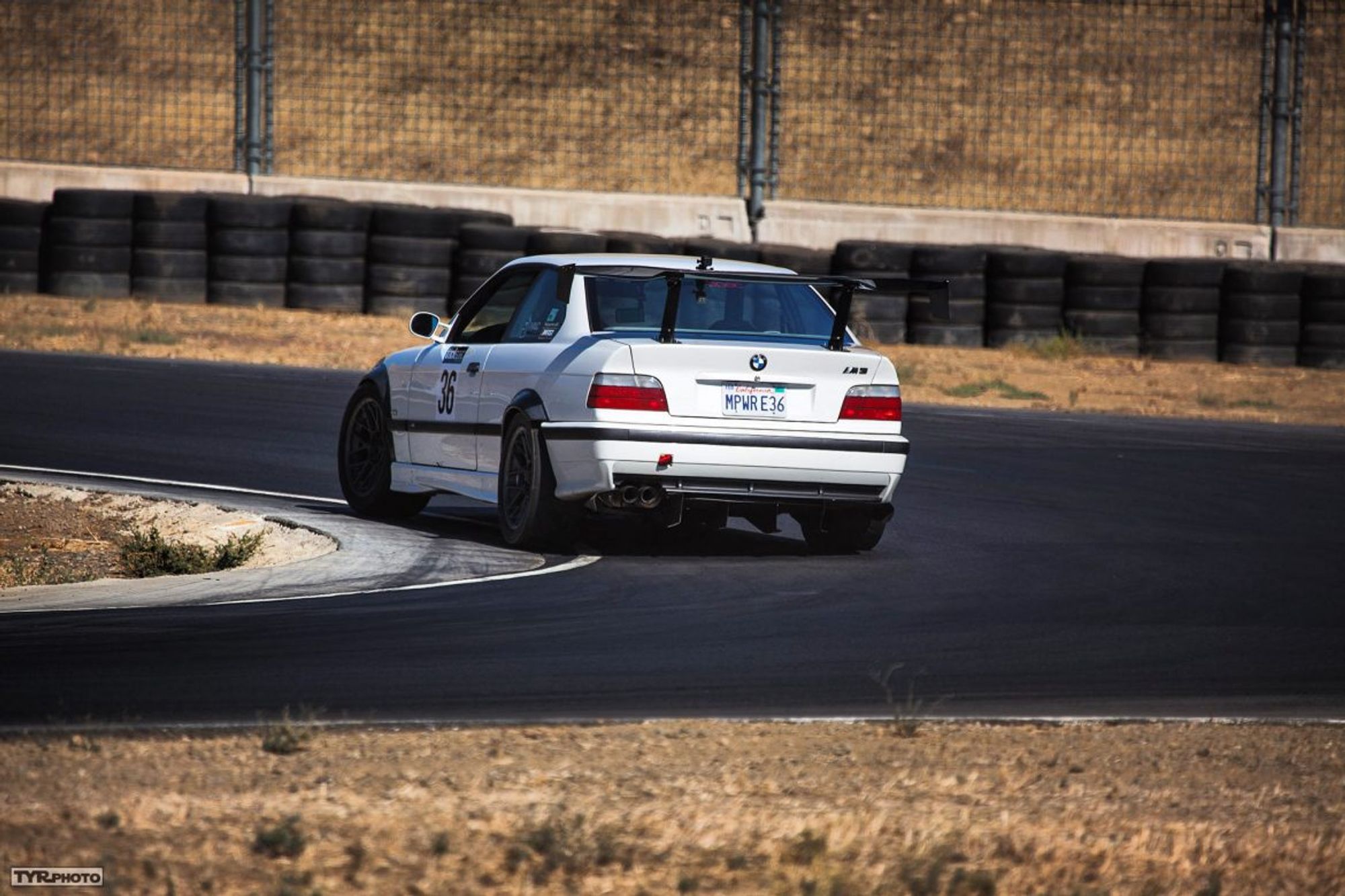 Silver BMW E36 M3 with 17" ARC-8 Apex wheels in Anthracite