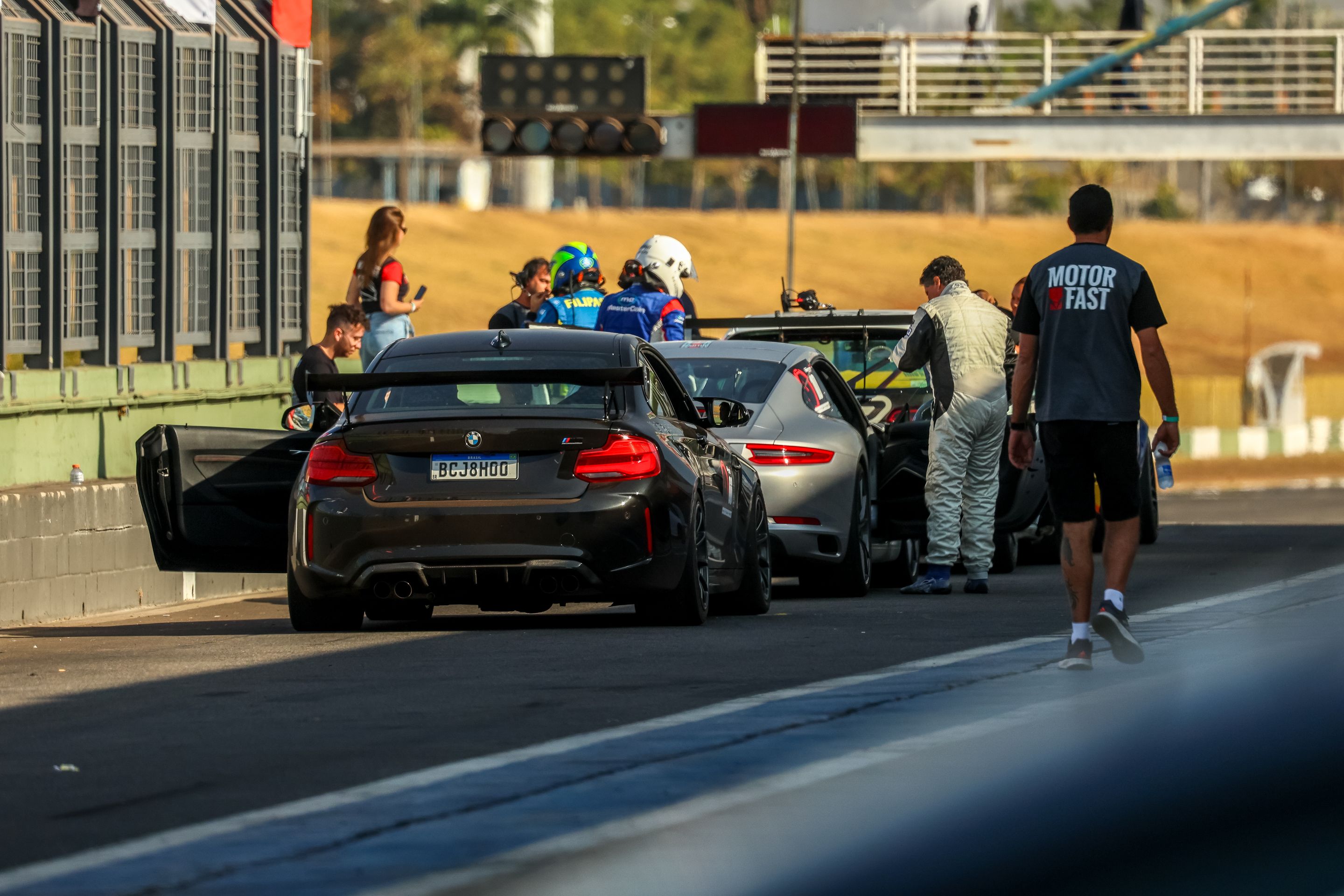Black BMW F87 M2 with 18" SM-10RE Apex wheels in Anthracite