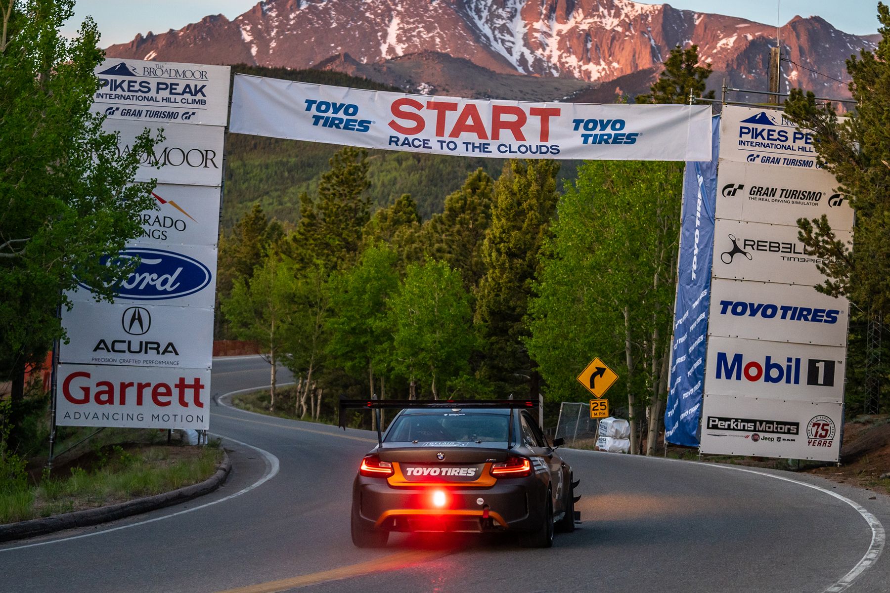 Grey BMW F87 M2 with 18" FL-5 Apex wheels in Satin Black