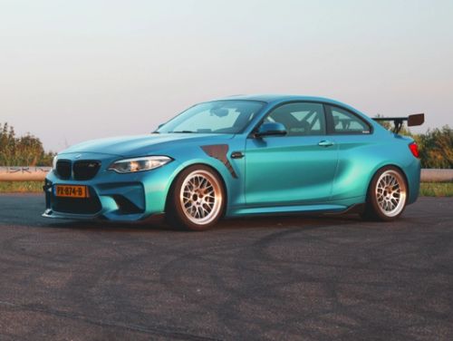 Blue BMW M2 - ML-10RT in Machined Lip Brushed Clear