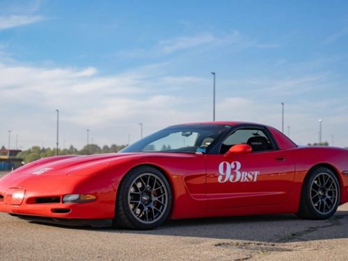 Red Chevrolet Corvette - EC-7 in Anthracite