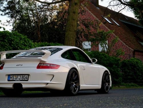 White Porsche 911 - SM-10 in Anthracite