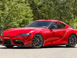 Red Toyota Supra - SM-10 in Anthracite