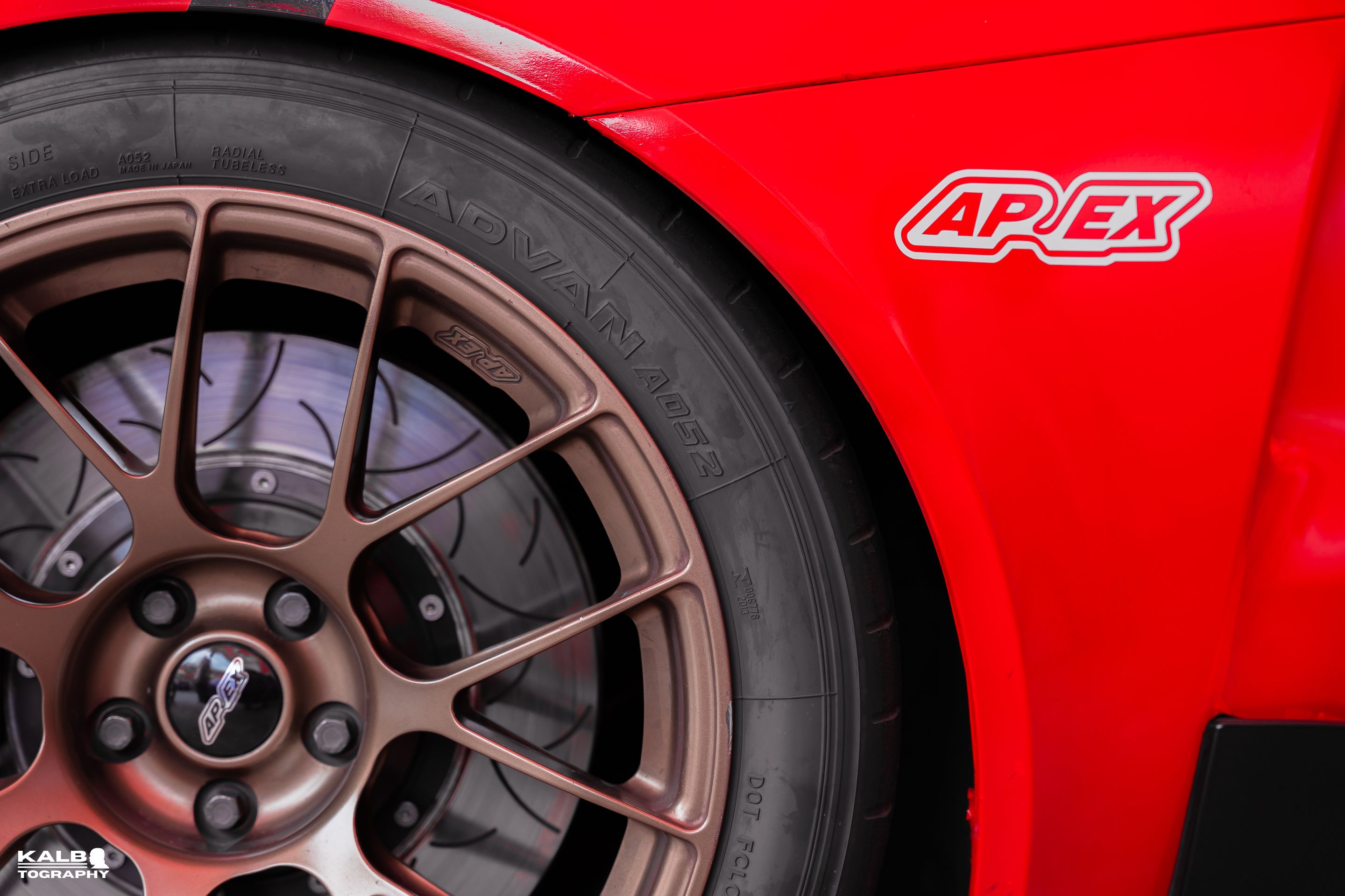 Black Toyota GR Supra with 18" EC-7RS Apex wheels in Satin Bronze