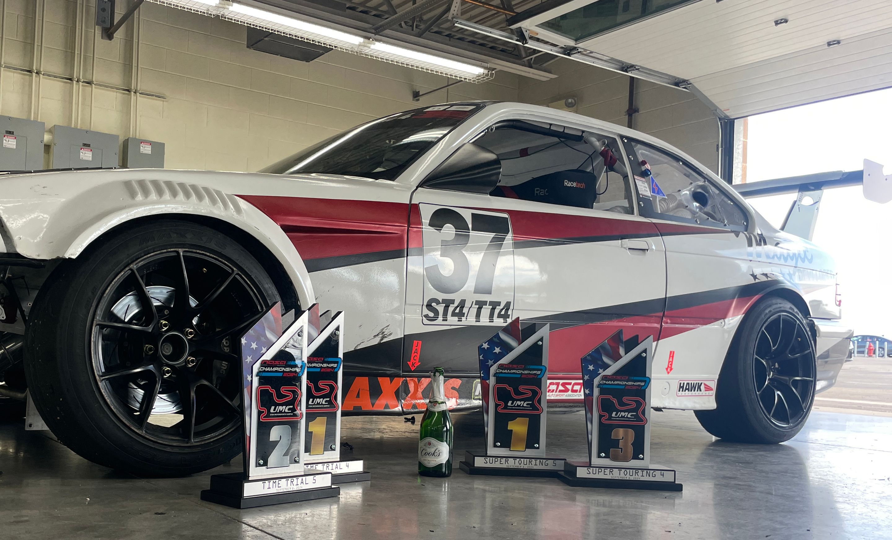 Multicolor BMW E36 3 Series with 17" ARC-8 Apex wheels in Satin Black