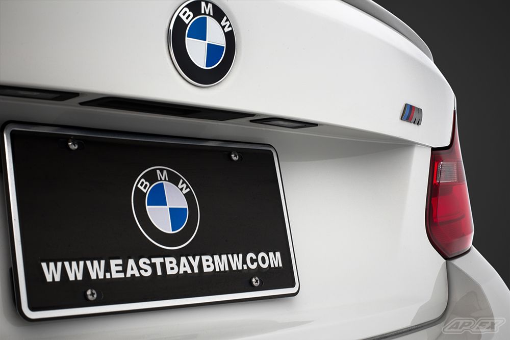 White BMW F22 Coupe 2 Series with 18" EC-7 Apex wheels in Race Silver