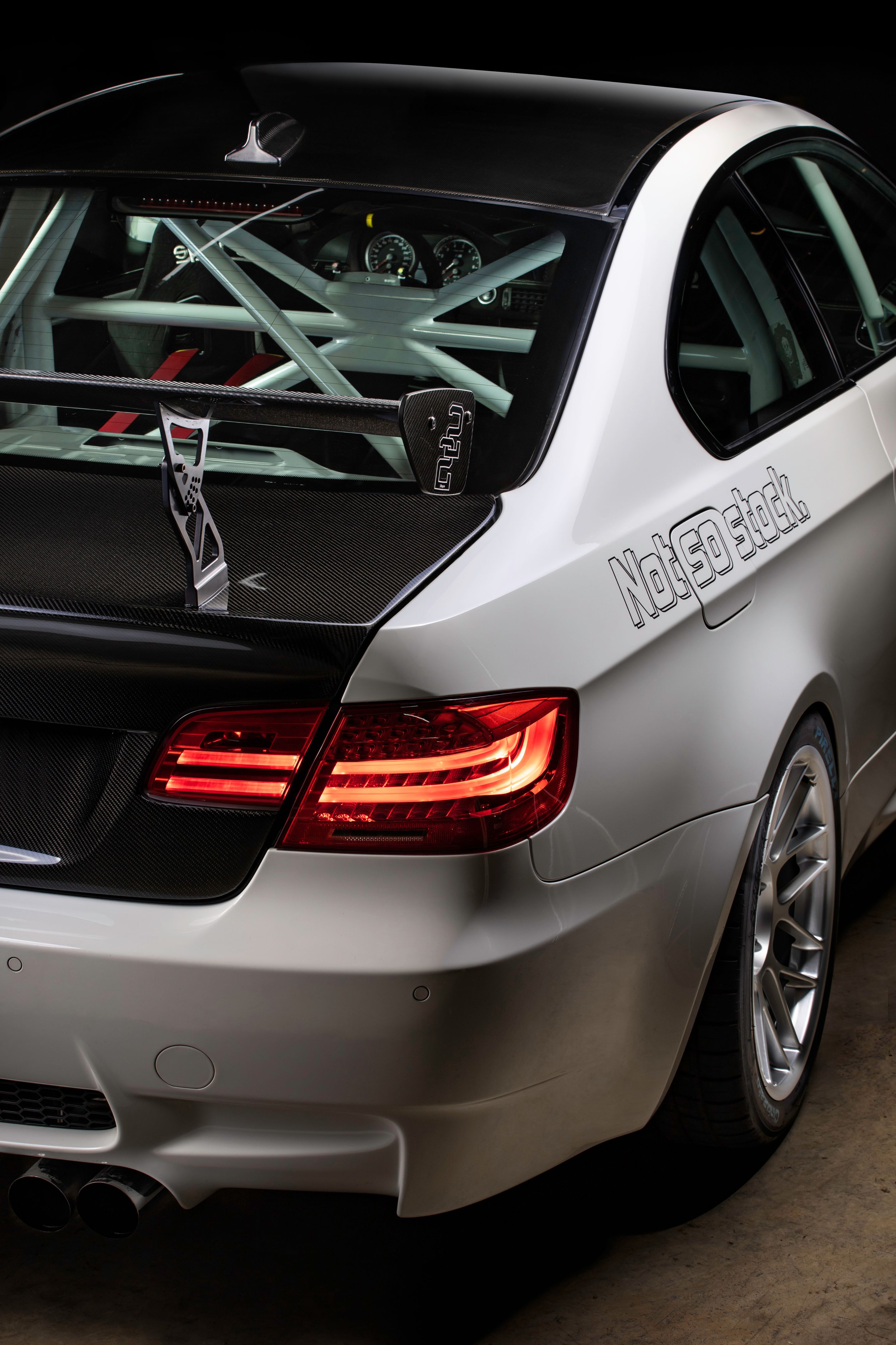 White BMW E92 Coupe M3 with 18" ARC-8 Apex wheels in Hyper Silver