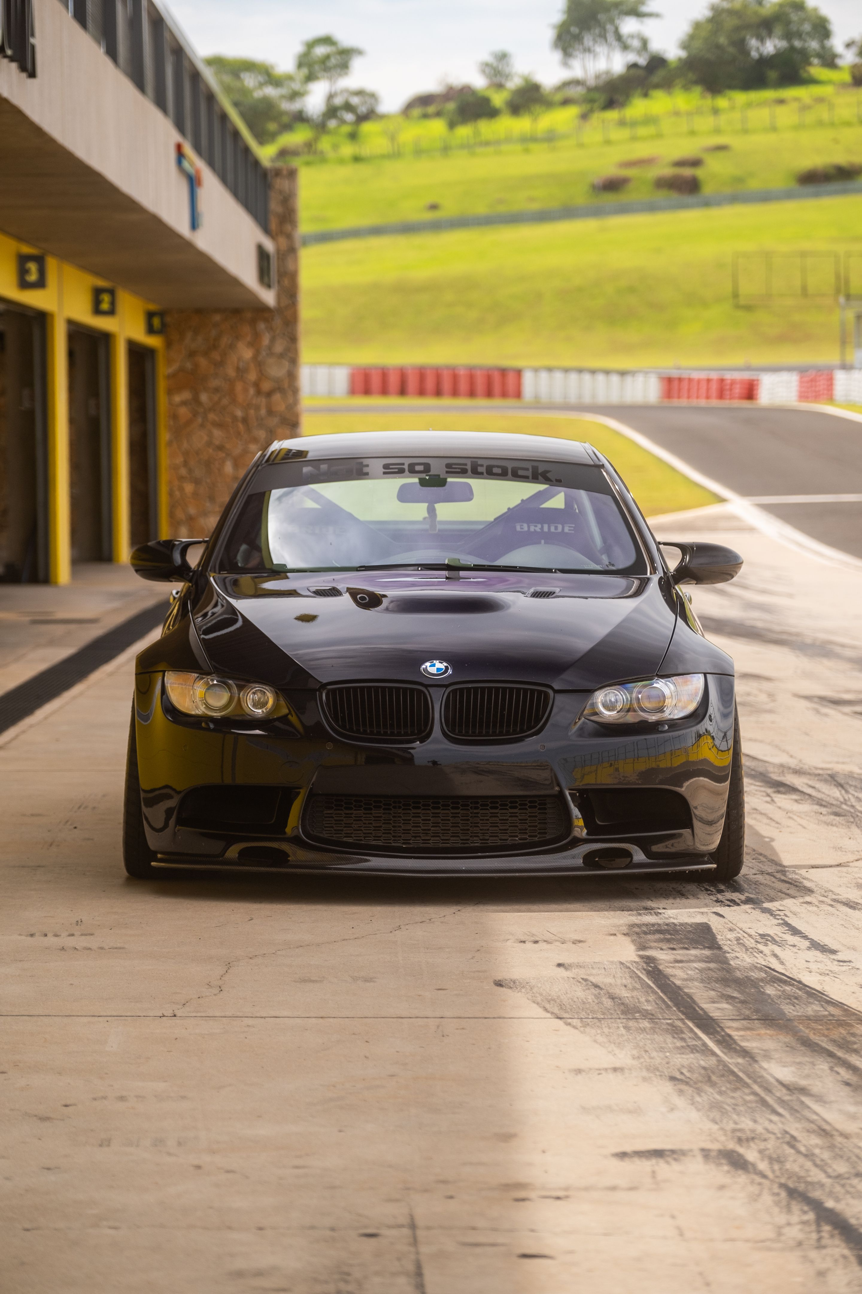 Black BMW E92 Coupe M3 with 18" SM-10RS Apex wheels in Satin Black