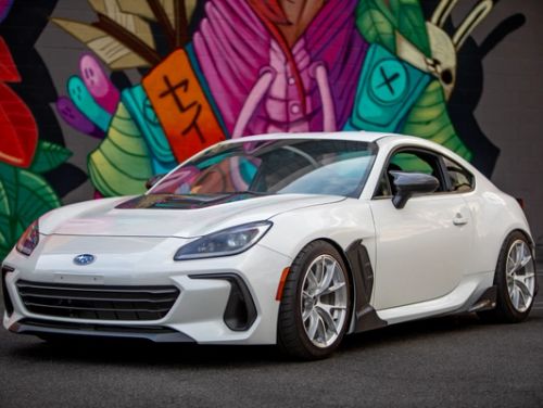 White Subaru BRZ - VS-5RS in Brushed Clear