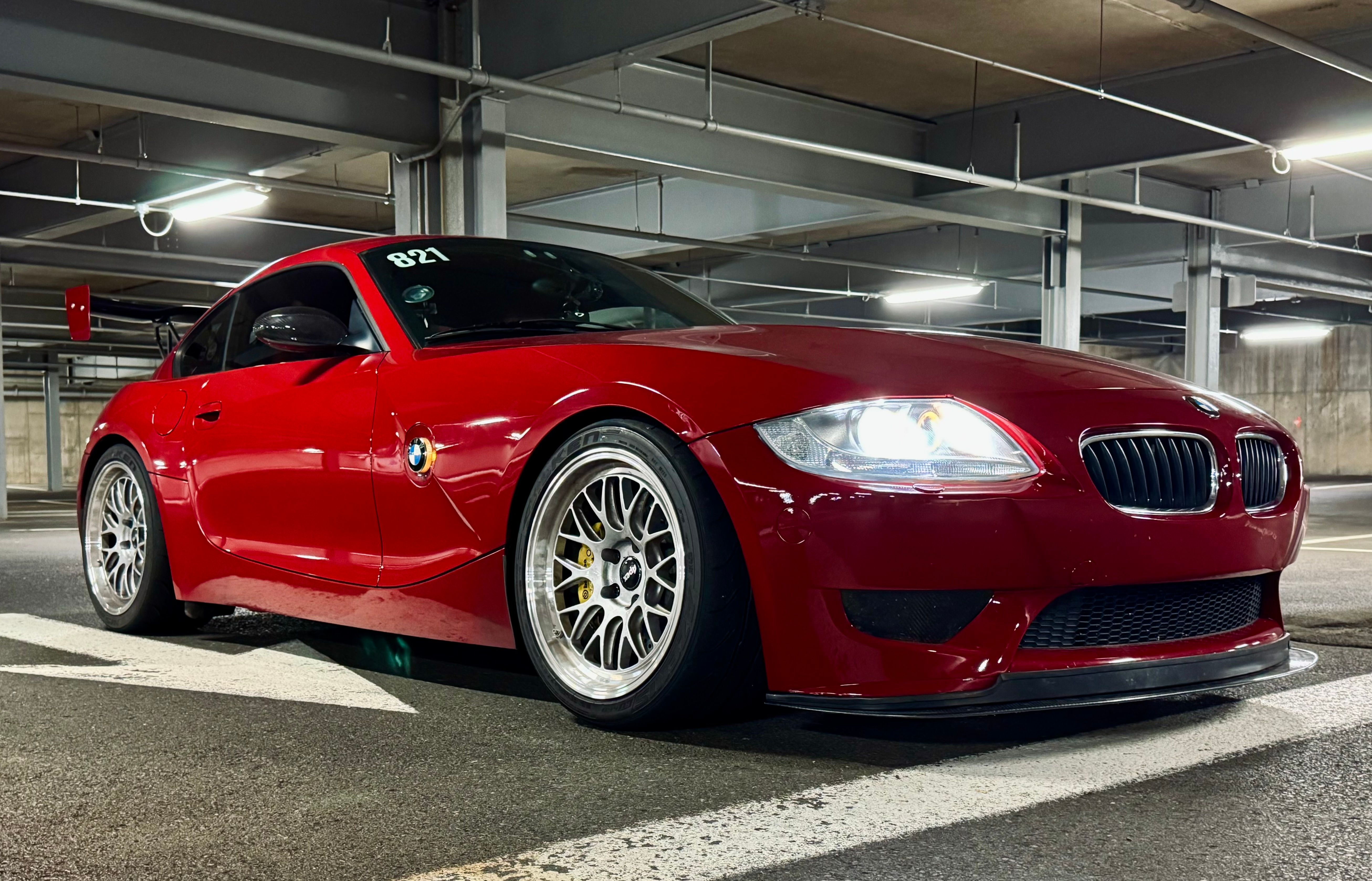 Red BMW Z4 M - ML-10RT in Machined Lip Race Silver