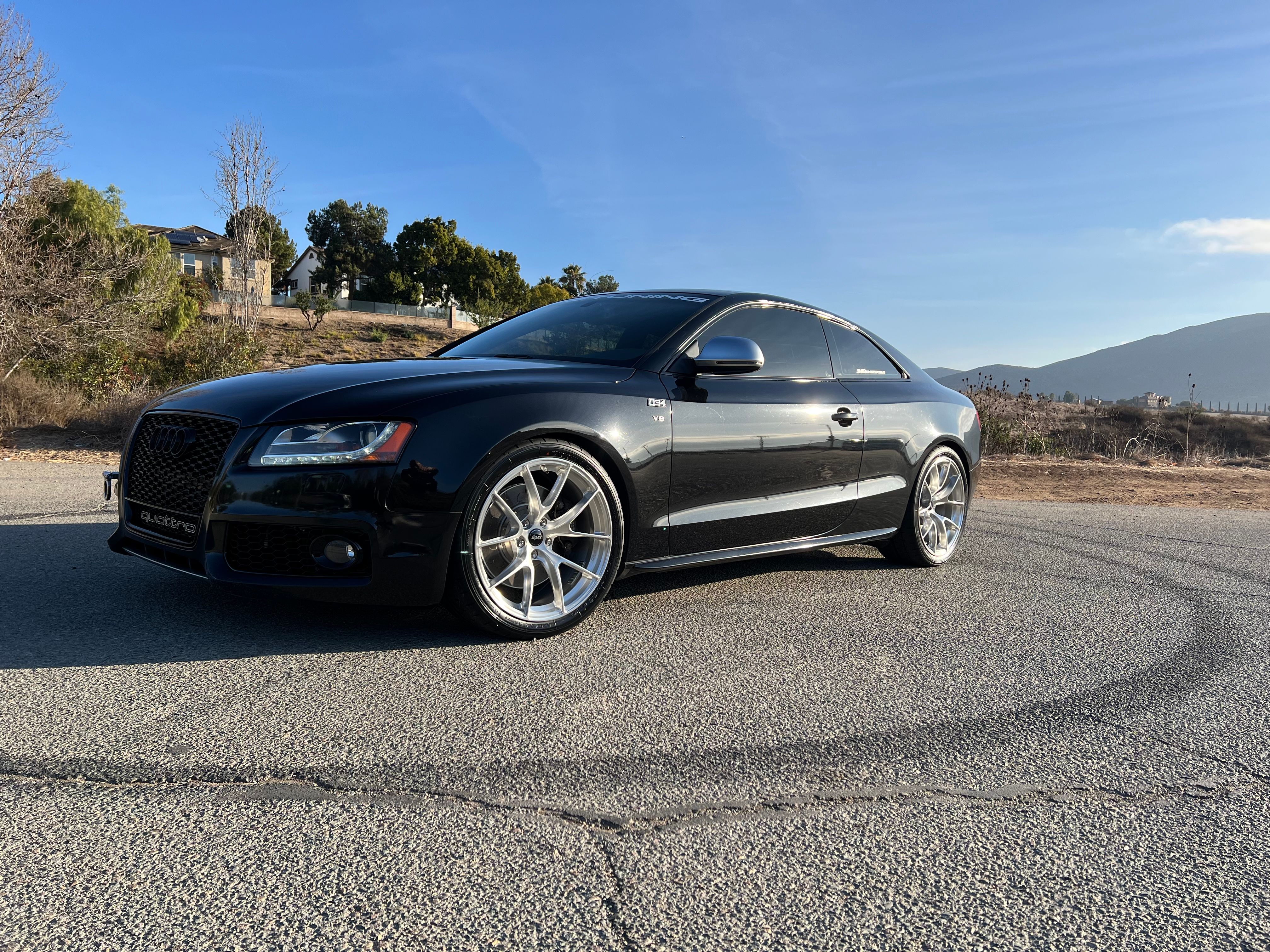 Black Audi S5 - VS-5RS in Brushed Clear