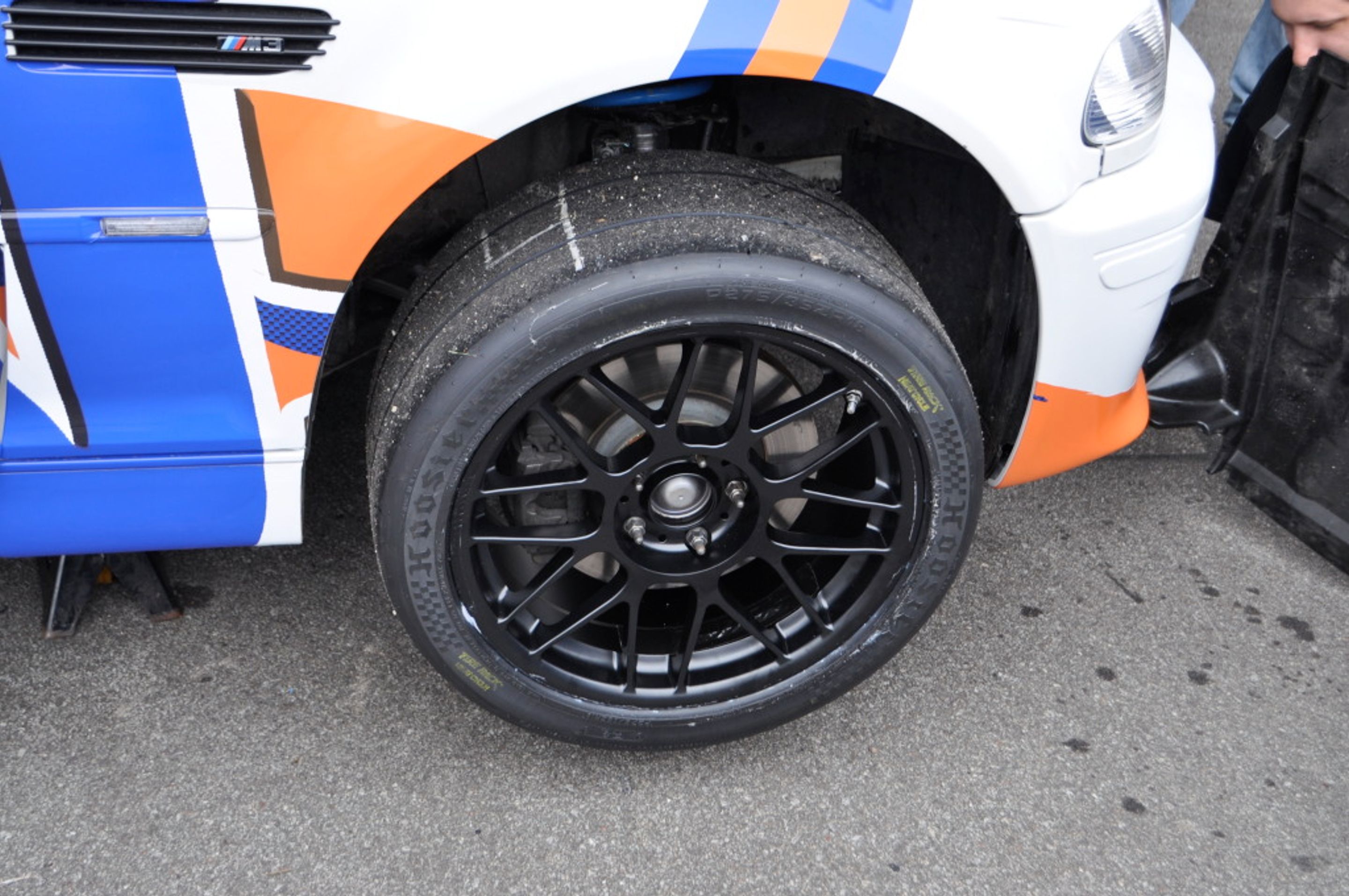 Multicolor BMW E46 M3 with 18" ARC-8 Apex wheels in Satin Black