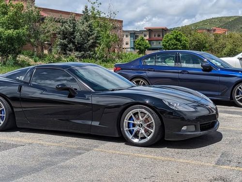 Black Chevrolet Corvette - VS-5RS in Brushed Clear