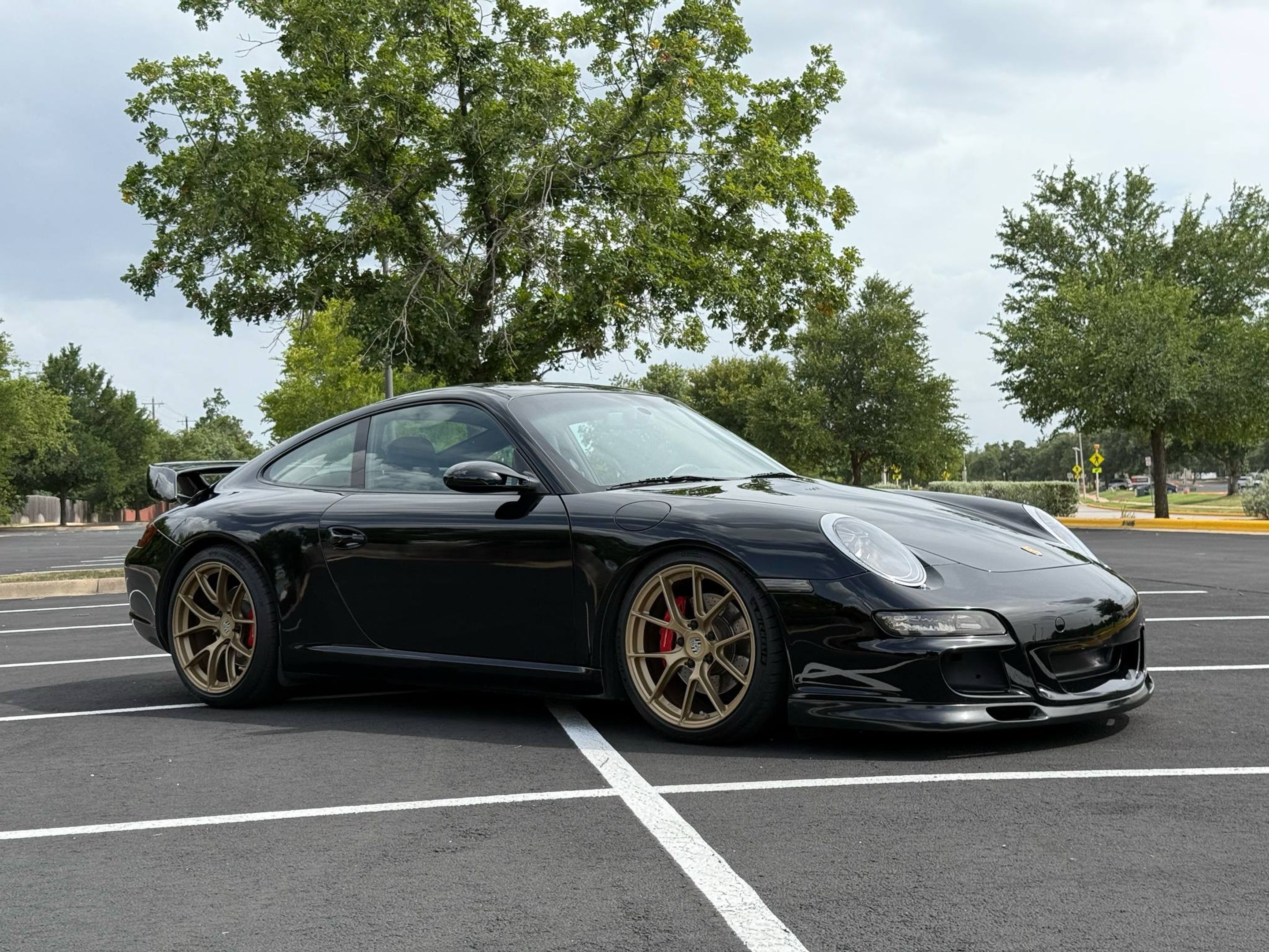Black Porsche 911 997 Carrera S with 19" VS-5RS Apex wheels in Custom Finish