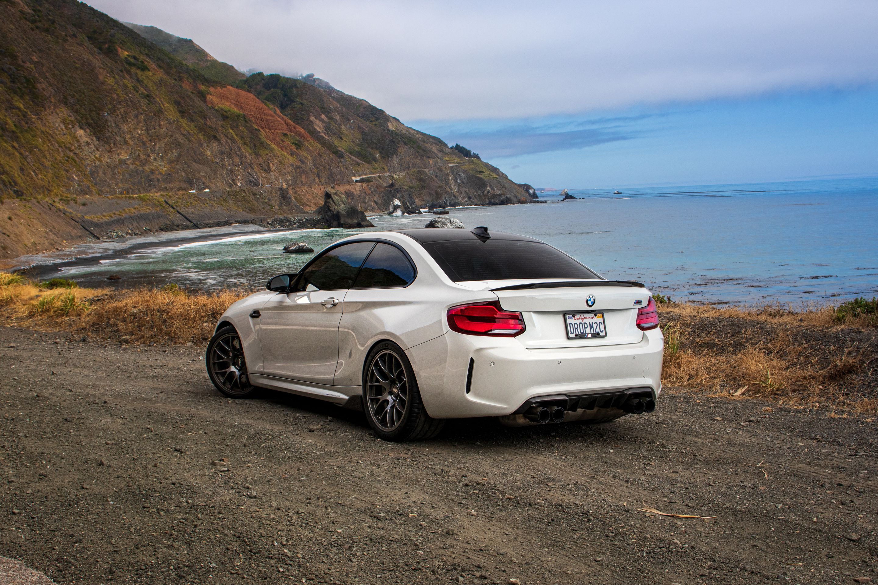 Grey BMW F87 M2 with 19" EC-7 Apex wheels in Anthracite