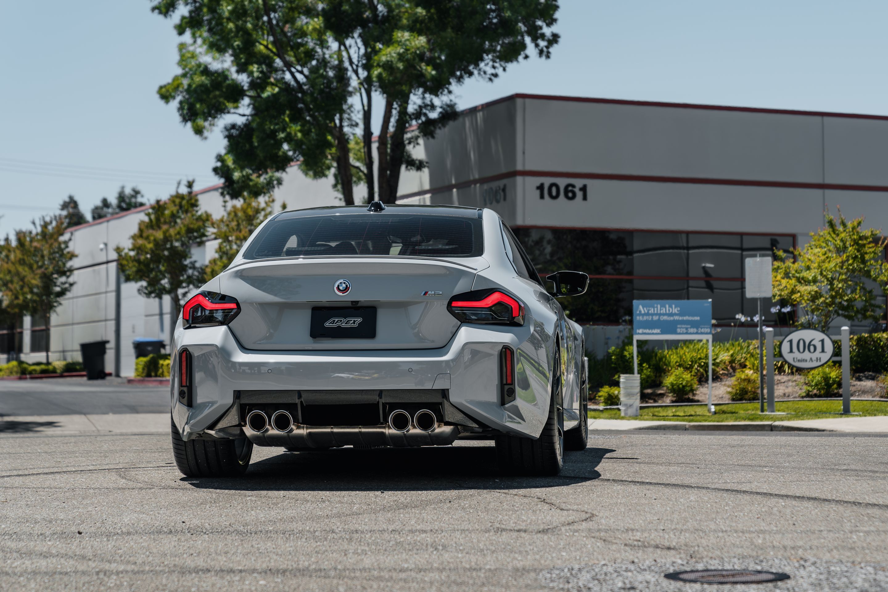 Grey BMW G87 M2 with 19"/20" VS-5RS Apex wheels in Anthracite