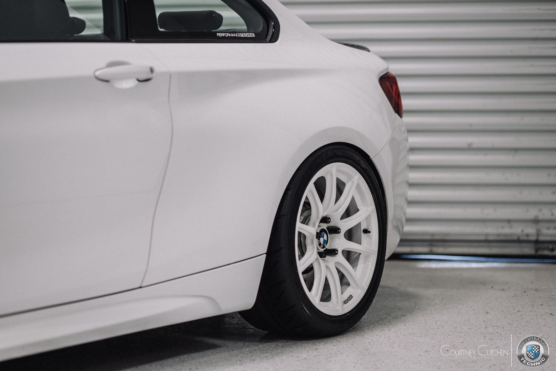 White BMW F87 M2 with 18" SM-10 Apex wheels in Custom Finish