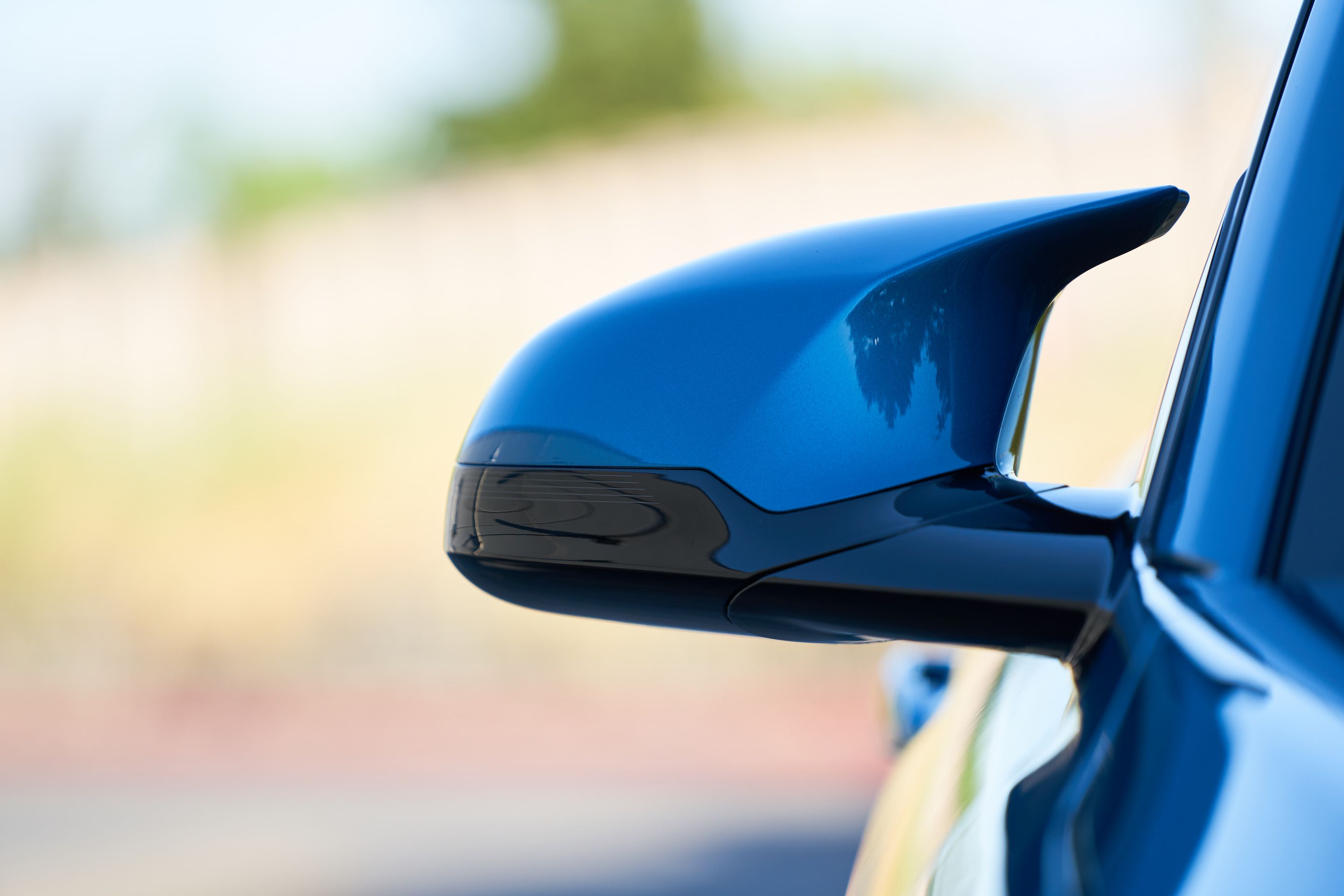 Blue BMW F87 M2 with 19" EC-7 Apex wheels in Race Silver