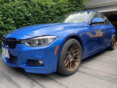 Blue BMW 3 Series - ARC-8 in Satin Bronze