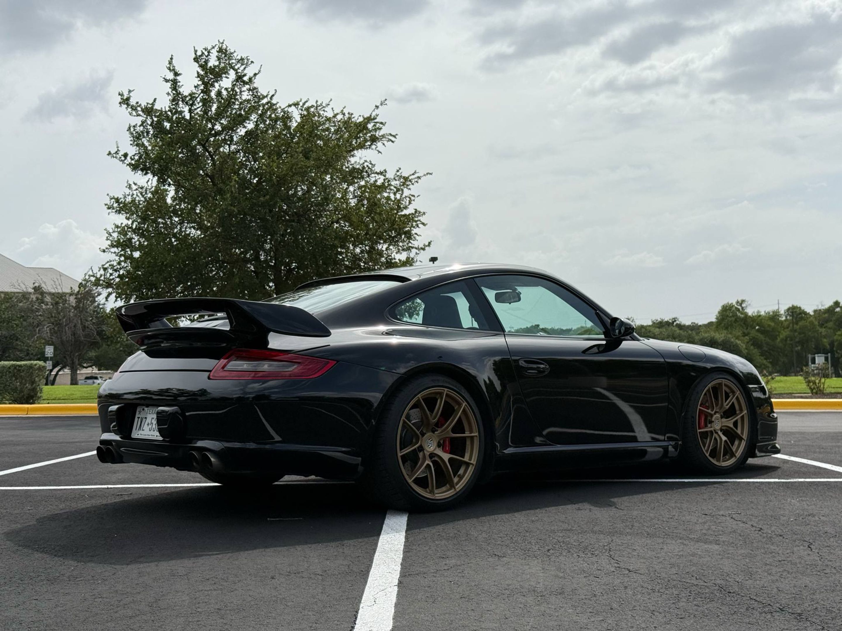 Black Porsche 911 997 Carrera S with 19" VS-5RS Apex wheels in Custom Finish
