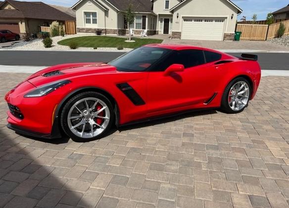 Chevrolet C7 Corvette Z06 with 19"/20" VS-5RS in Brushed Clear