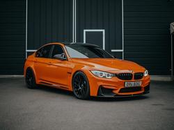 Orange BMW M3 - EC-7 in Satin Black