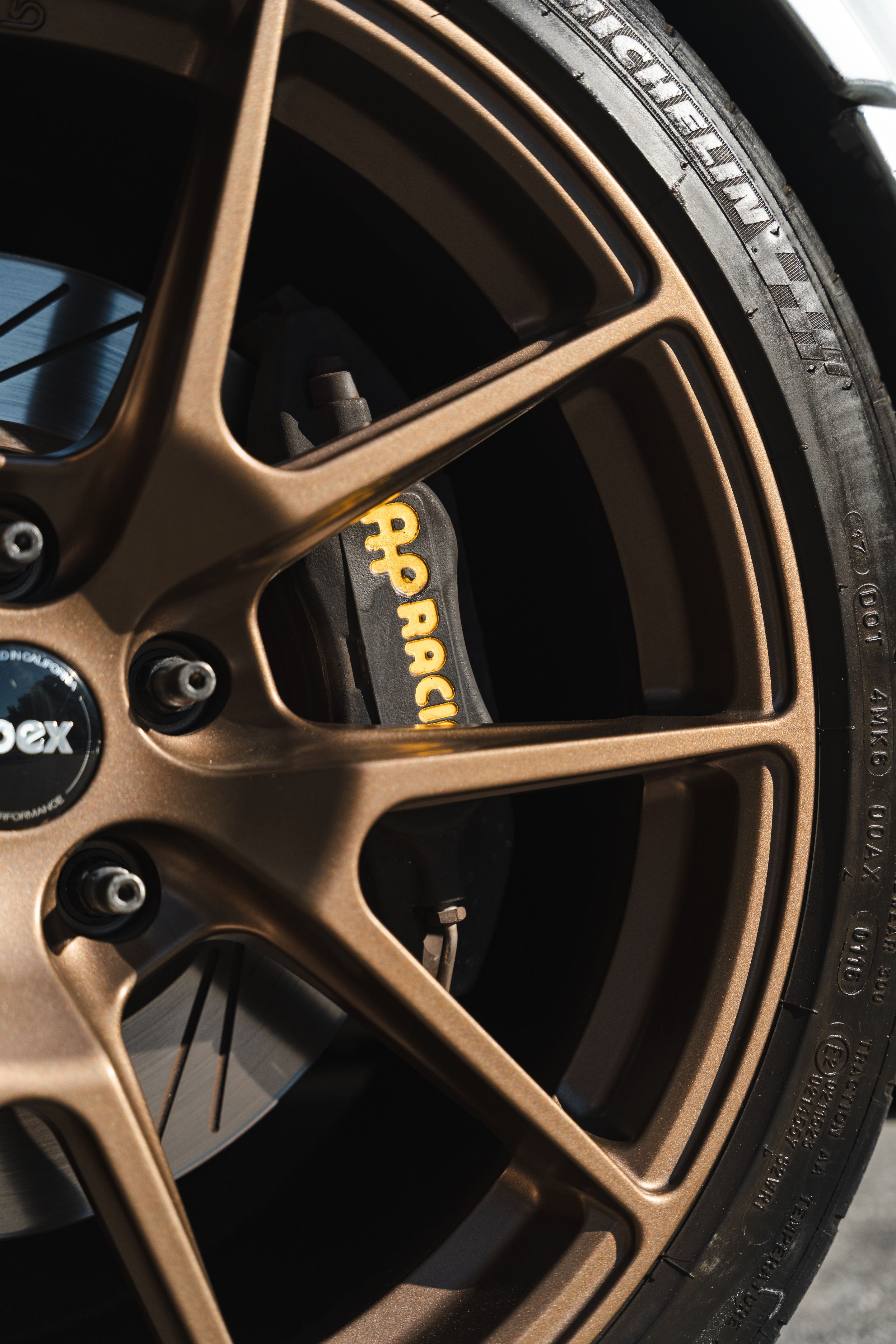 Silver Audi C4 S6 Avant/Wagon with 18" VS-5 Apex wheels in Satin Bronze